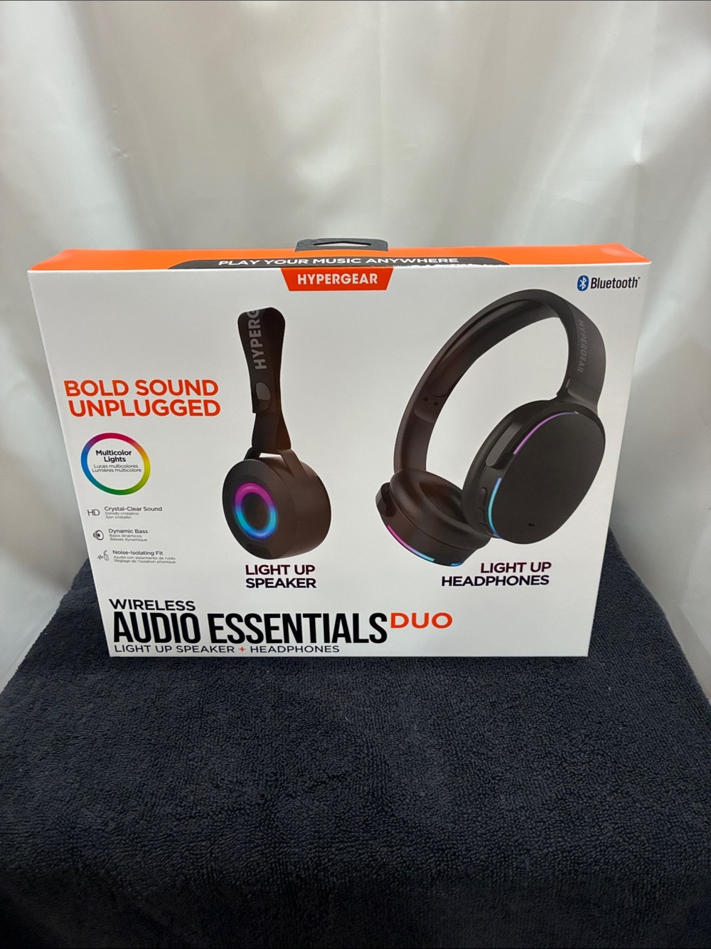 Hypergear Audio Essentials Duo Wireless (Bluetooth) Speaker/Headphones NWT
